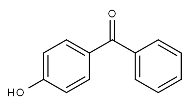4-Hydroxybenzophenone Structure