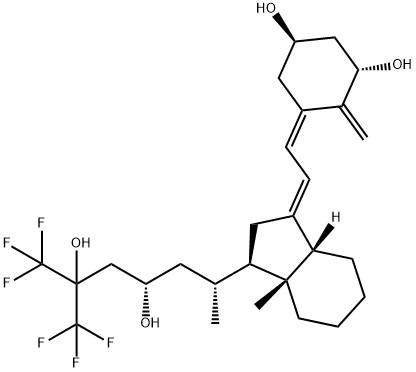 26,26,26,27,27,27-hexafluoro-1,23,25-trihydroxyvitamin D3 Structure