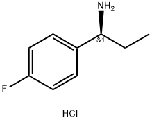 (S)-alpha-Ethyl-4-fluorobenzylamine hydrochloride Structure