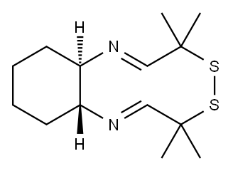 1,2,3,4,4a,12a-hexahydro-7,7,10,10-tetramethyl-7H,10H-8,9-dithia-5,12-diazabenzocyclodecene|