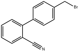 4-Bromomethyl-2-cyanobiphenyl Struktur