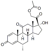 6a-Methylprednisone 21-Acetate Structure