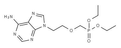 [[2-(6-Amino-9H-purin-9-yl)ethoxy]methyl]phosphonic acid diethyl ester Structure