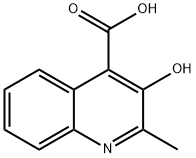3-ヒドロキシ-2-メチル-4-キノリンカルボン酸 化学構造式