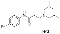 N-(4-BroMophenyl)-3,5-diMethyl-1-piperidinepropanaMide Hydrochloride Structure