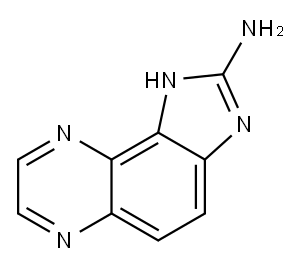 1H-Imidazo[4,5-f]quinoxalin-2-amine(9CI) Structure