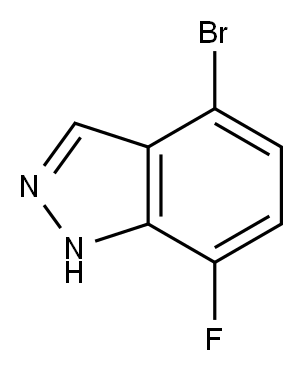 1H-Indazole, 4-broMo-7-fluoro- Structure