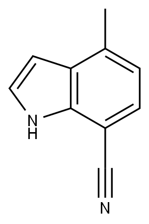 1H-Indole-7-carbonitrile, 4-Methyl- Structure