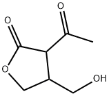 2(3H)-Furanone, 3-acetyldihydro-4-(hydroxymethyl)- (9CI) Structure