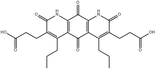 1,2,5,8,9,10-Hexahydro-2,5,8,10-tetraoxo-4,6-dipropylpyrido[3,2-g]quinoline-3,7-dipropanoic acid Structure