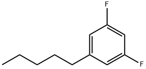 1,3-Difluoro-5-pentylbenzene Struktur