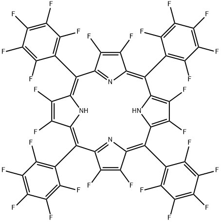 2,3,7,8,12,13,17,18-Octafluoro-5,10,15,20-tetrakis(pentafluorophenyl)porphyrin Structure