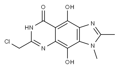 8H-Imidazo[4,5-g]quinazolin-8-one,  6-(chloromethyl)-3,5-dihydro-4,9-dihydroxy-2,3-dimethyl-  (9CI)|