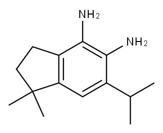 1H-Indene-4,5-diamine,  2,3-dihydro-1,1-dimethyl-6-(1-methylethyl)- Structure