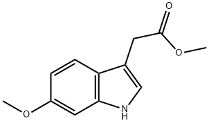 1H-Indole-3-acetic acid, 6-Methoxy-, Methyl ester Structure