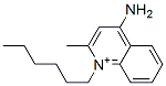 1-hexyl-4-amino-2-methylquinolinium|
