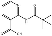 2-(2,2-DIMETHYL-PROPIONYLAMINO)-NICOTINIC ACID Struktur