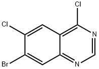 7-Bromo-4,6-dichloroquinazoline Struktur