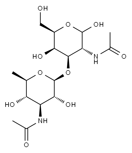 2-acetamido-3-O-(3-acetamido-3,6-dideoxy-beta-glucopyranosyl)-2-deoxy-galactopyranose|