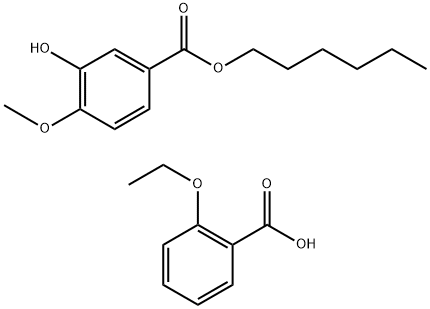 hexyl vanillate-2-ethoxybenzoic acid Structure