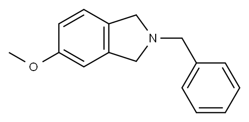 2-苄基-5-甲氧基异吲哚啉 结构式