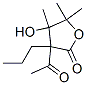 2(3H)-Furanone,  3-acetyldihydro-4-hydroxy-4,5,5-trimethyl-3-propyl-  (9CI) Structure