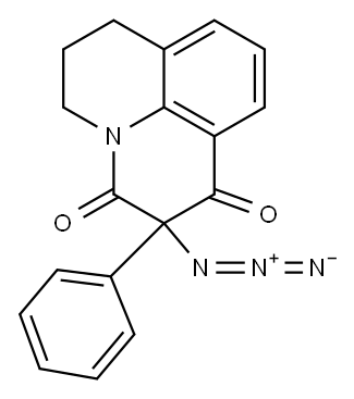 1H,5H-Pyrido[3,2,1-ij]quinolin-1,3(2H)-dione, 2-azido-2-phenyl-6,7-dih ydro-|