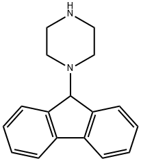 1-(9H-FLUOREN-9-YL)PIPERAZINE Structure