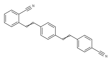 4'-(2-シアノスチリル)-4-スチルベンカルボニトリル 化学構造式