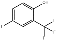 4-フルオロ-2-(トリフルオロメチル)フェノール 化学構造式