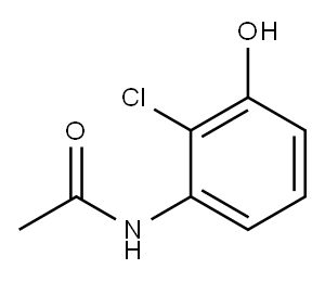 Acetamide, N-(2-chloro-3-hydroxyphenyl)- Structure