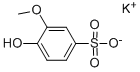 愈创木酚磺酸钾, 1321-14-8, 结构式