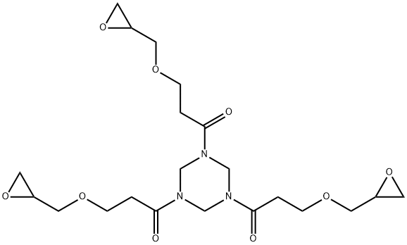 hexahydro-1,3,5-tris[3-(oxiranylmethoxy)-1-oxopropyl]-1,3,5-triazine Structure