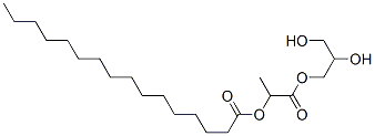 2-(hexadecanoyloxy)propionic acid, monoester with glycerol Structure