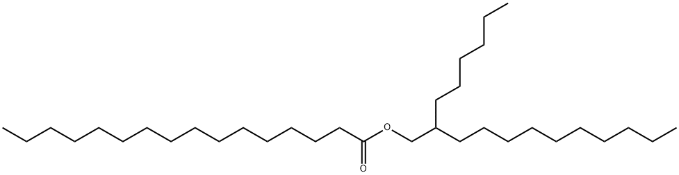 Hexadecanoic acid, 2-hexyldodecyl ester Structure