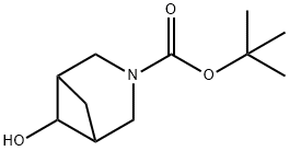3-Azabicyclo[3.1.1]heptane-3-carboxylic acid, 6-hydroxy-, 1,1-diMethylethyl ester Structure