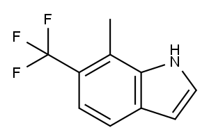 1H-Indole, 7-Methyl-6-(trifluoroMethyl)- Structure