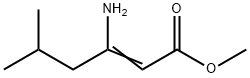 2-Hexenoic  acid,  3-amino-5-methyl-,  methyl  ester Structure