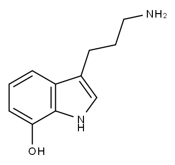 1H-Indol-7-ol, 3-(3-aMinopropyl)- Structure