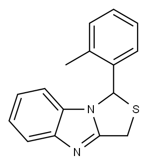 1H,3H-Thiazolo[3,4-a]benzimidazole, 1-(2-methylphenyl)-|