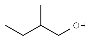 2-Methyl-1-butanol Structure