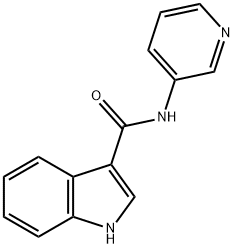 1H-indole-3-carboxylic acid pyridin-3-ylamide Structure