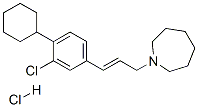 3-(hexahydroazepin-1-yl)-1-(3-chloro-4-cyclohexylphenyl)-1-propene hydrochloride|