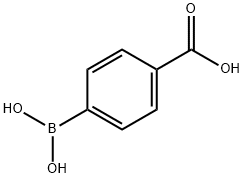 4-カルボキシフェニルボロン酸 化学構造式