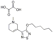 3-[4-(Hexyloxy)-1,2,5-thiadiazol-3-yl]-1,2,5,6-tetrahydro-1-methylpyridineoxalate|诺美林草酸盐
