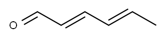 (E,E)-2,4-Hexadienal Structure