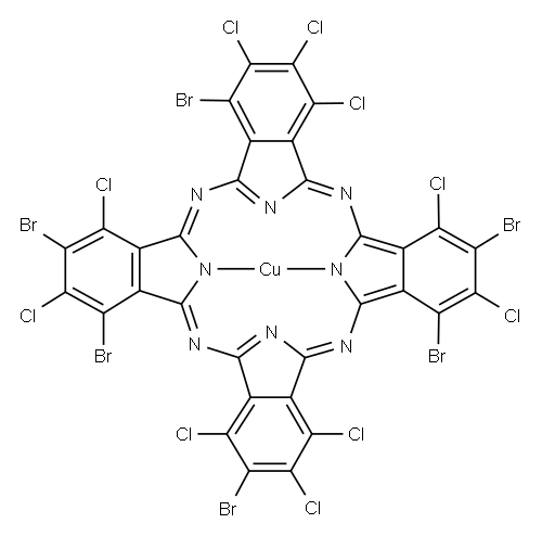 [1,3,8,16,18,24-Hexabromo-2,4,9,10,11,15,17,22,23,25-decachloro-29H,31H-phthalocyoaninato(2-)-N29,N30,N31,N32]kupfer