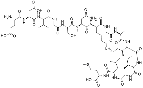 H-GLU-ASP-VAL-GLY-SER-ASN-LYS-GLY-ALA-ILE-ILE-GLY-LEU-MET-OH|淀粉Β-蛋白(22-35)