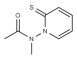 Acetamide,  N-methyl-N-(2-thioxo-1(2H)-pyridinyl)- Structure