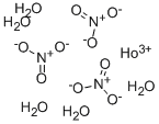 Holmium(III) nitrate pentahydrate Struktur